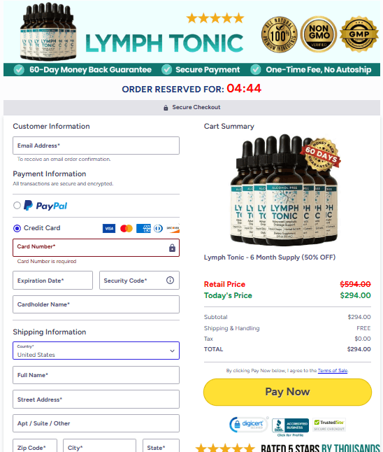 Lymph Tonic-order-page